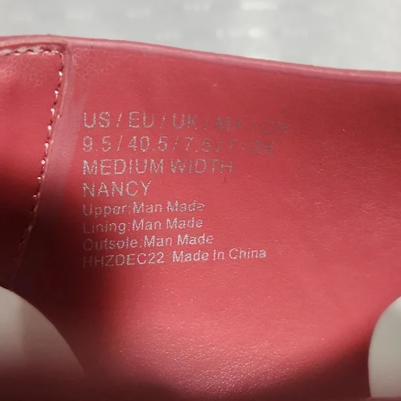 REACTION KENNT COLE SIZE 9 1/2 Elegant Red Women's Heeled Sandals - Picture 6 of 7